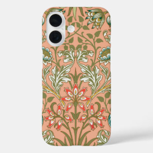 William Morris Hyacinth Flower Rose Art iPhone 16 Case