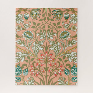 William Morris Hyacinth Flower Rose Art Jigsaw Puzzle