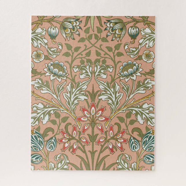 William Morris Hyacinth Flower Rose Art Jigsaw Puzzle (Vertical)