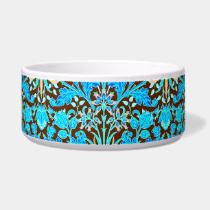 William Morris Hyacinth Print, Aqua and Brown