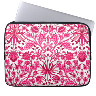 William Morris Hyacinth Print, Burgundy and Pink Laptop Sleeve