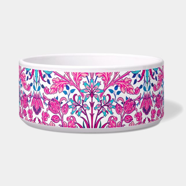 William Morris Hyacinth Print, Fuchsia Pink (Front)