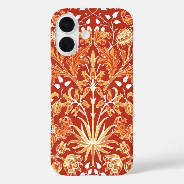 William Morris Hyacinth Print, Mandarin Orange  Case-Mate iPhone Case (Back)