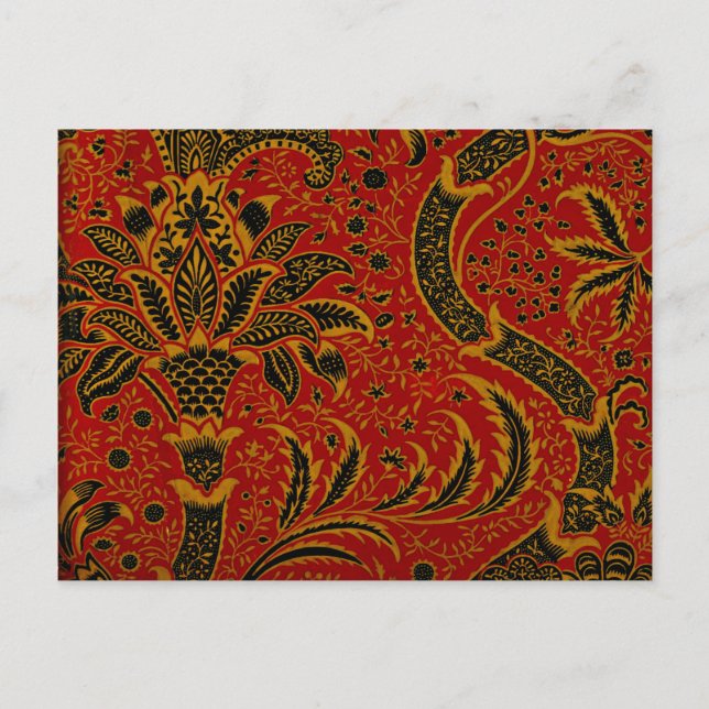 William Morris - India, vintage pattern Postcard (Front)