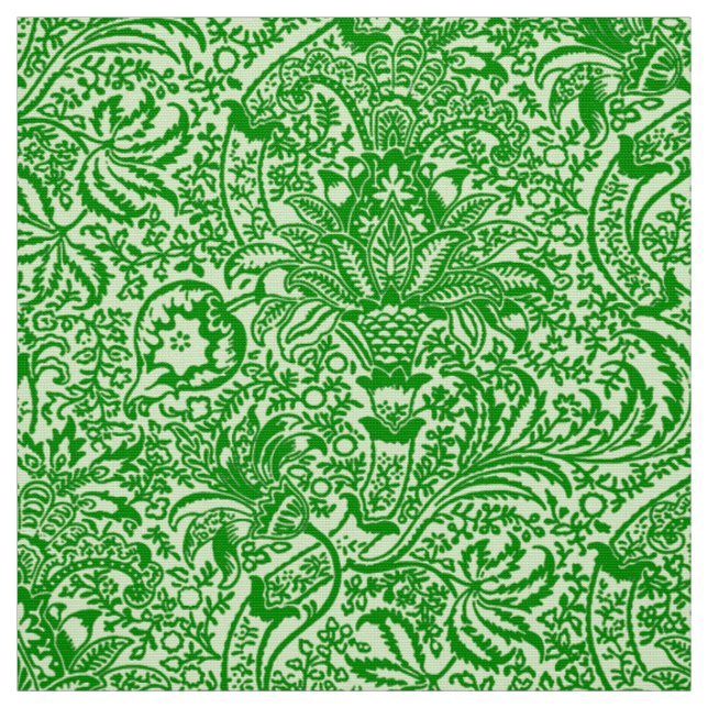 William Morris Indian, Lime and Kiwi Green Fabric (Swatch)