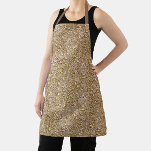 William Morris Indian, Taupe Tan and Beige  Apron