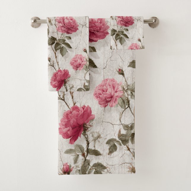 William Morris Inspire Pattern Bath Towel Set (Insitu)
