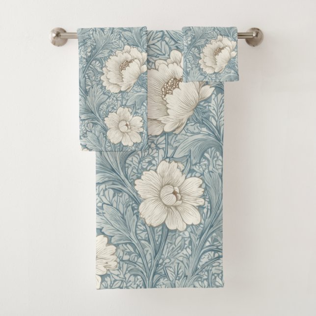 William Morris Inspire Pattern Bath Towel Set (Insitu)
