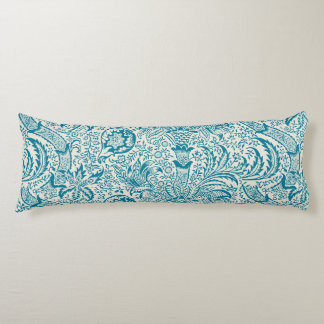 William Morris Inspired Blue Botanical Body Cushion