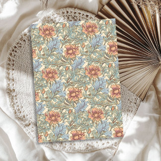 William Morris inspired soft pastel colours sage Tissue Paper