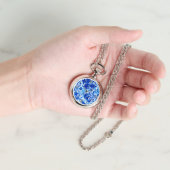 William Morris Iris and Lily, Cobalt Blue Watch (Hand)