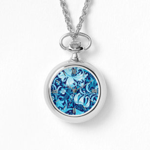 William Morris Iris and Lily, Indigo Blue Watch