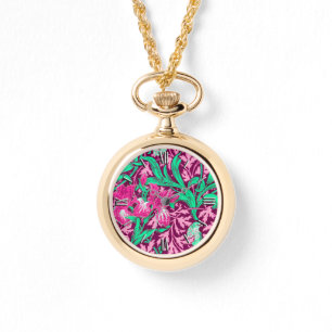 William Morris Irises, Fuchsia Pink and Wine Watch