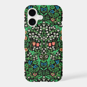 William Morris Jacobean Floral, Black Background  