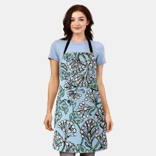 William Morris Jasmine and Leaves Pattern Apron