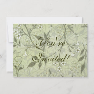 William Morris Jasmine Botanical Invitation
