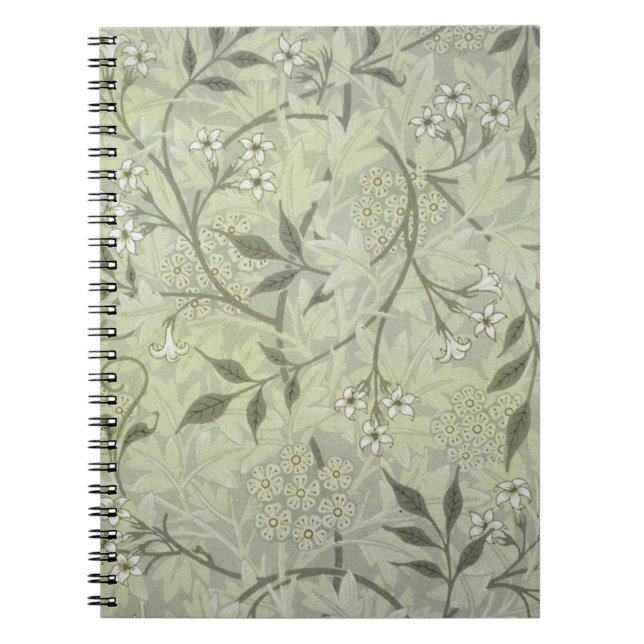 William Morris Jasmine Botanical Notebook (Front)