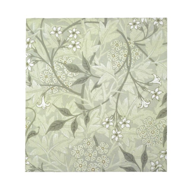 William Morris Jasmine Botanical Notepad (Front)