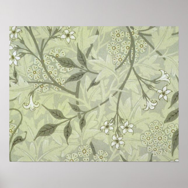 William Morris Jasmine Botanical Poster (Front)