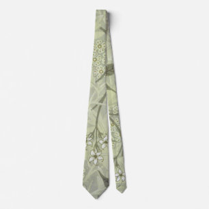 William Morris Jasmine Botanical Vintage Antique Tie