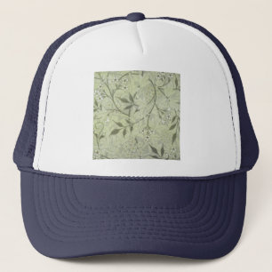 William Morris Jasmine Botanical Vintage Antique Trucker Hat