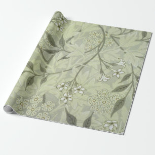 William Morris Jasmine Botanical Vintage Antique Wrapping Paper
