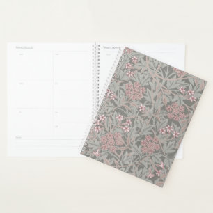 William Morris Jasmine Flower Pattern Planner
