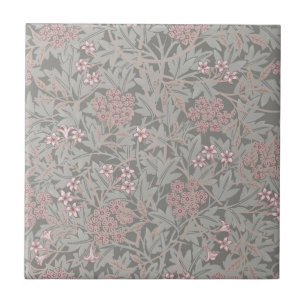 William Morris Jasmine Flower Pattern Tile