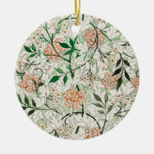 William Morris Jasmine Garden Flower Classic Ceramic Tree Decoration