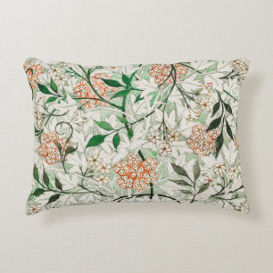 William Morris Jasmine Garden Flower Classic Decorative Cushion