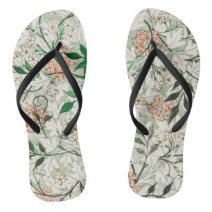 William Morris Jasmine Garden Flower Classic Jandals