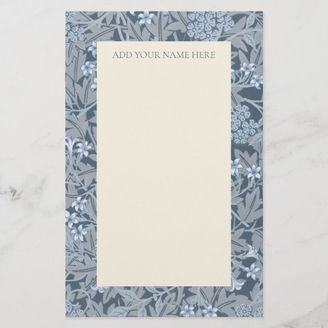 WILLIAM MORRIS "JASMINE" PATTERN STATIONERY (Front)