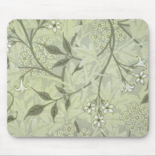 William Morris Jasmine Wallpaper Mouse Pad