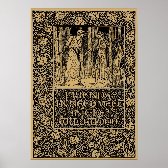 William Morris Kelmscott Press page 1896 Poster (Front)