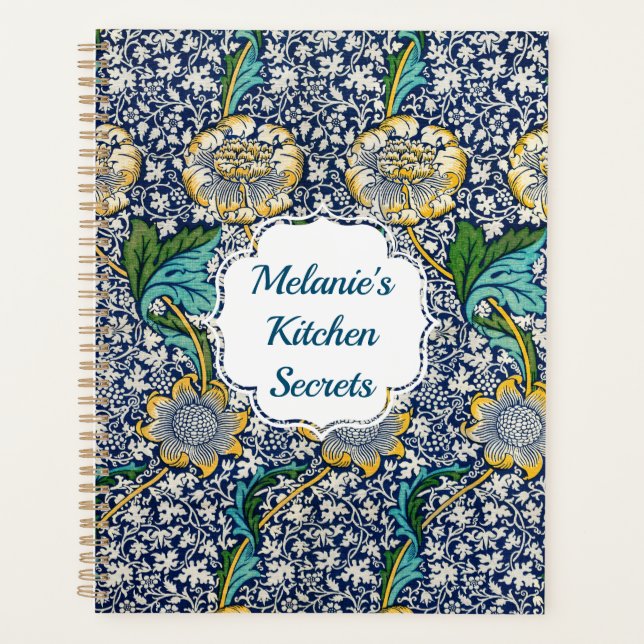 William Morris Kennet Floral Recipes Planner  (Front)