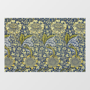 William Morris Kennet Floral Wallpaper Blue Gold