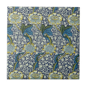 William Morris Kennet Pattern (Blue) Tile