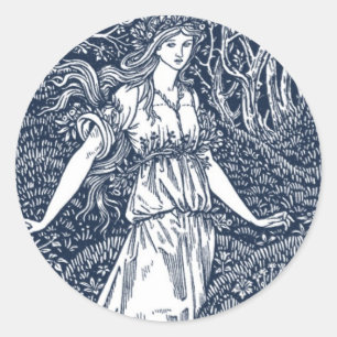 William Morris Lady Classic Round Sticker