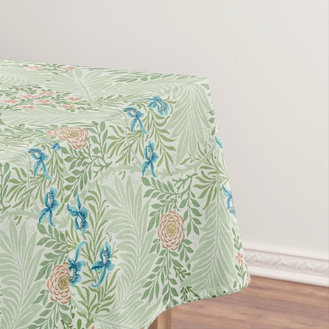 William Morris Larkspur Botanical Tablecloth (In Situ)