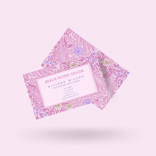 William Morris - Larkspur - Elegant Purple Floral  Business Card