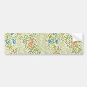 William Morris Larkspur Floral Pattern Bumper Sticker