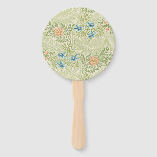 William Morris Larkspur Floral Pattern Hand Fan
