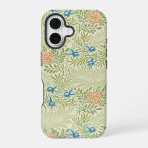William Morris Larkspur Floral Pattern iPhone 16 Case