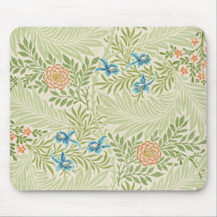 William Morris Larkspur Floral Pattern Mouse Pad