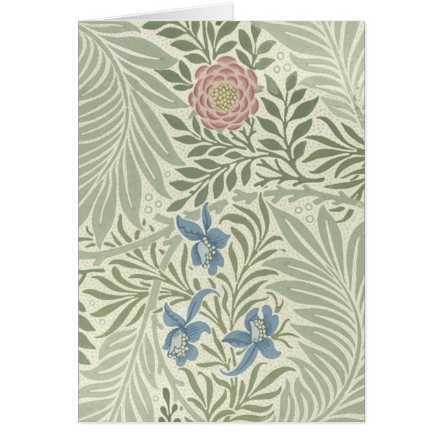 William Morris Larkspur Floral Wallpaper (Front)