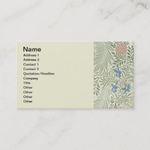 William Morris Larkspur Floral Wallpaper Business Card
