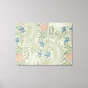 William Morris Larkspur Floral Wallpaper Canvas Print