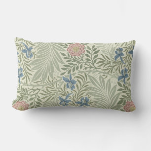 William Morris Larkspur Floral Wallpaper Lumbar Cushion