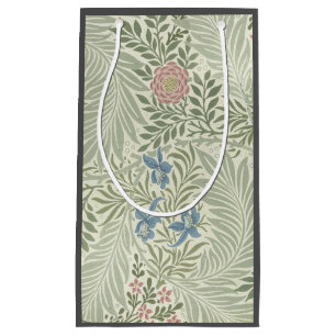 William Morris Larkspur Floral Wallpaper Small Gift Bag