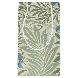 William Morris Larkspur Floral Wallpaper Small Gift Bag
